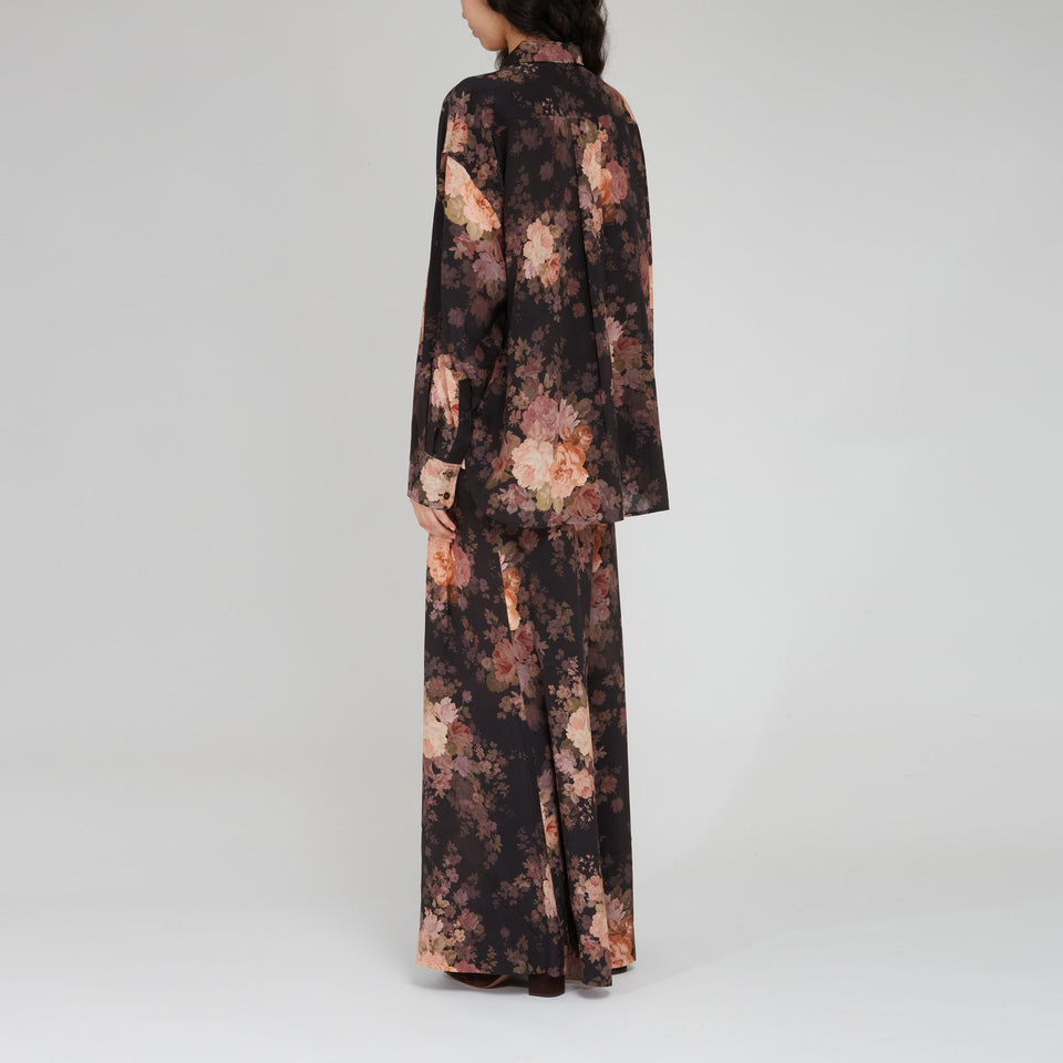 Camicia in seta multicolor