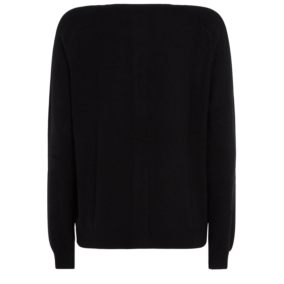 Cardigan in cashmere nero - GIO MORETTI