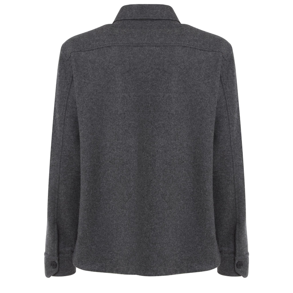 Grey wool shirt