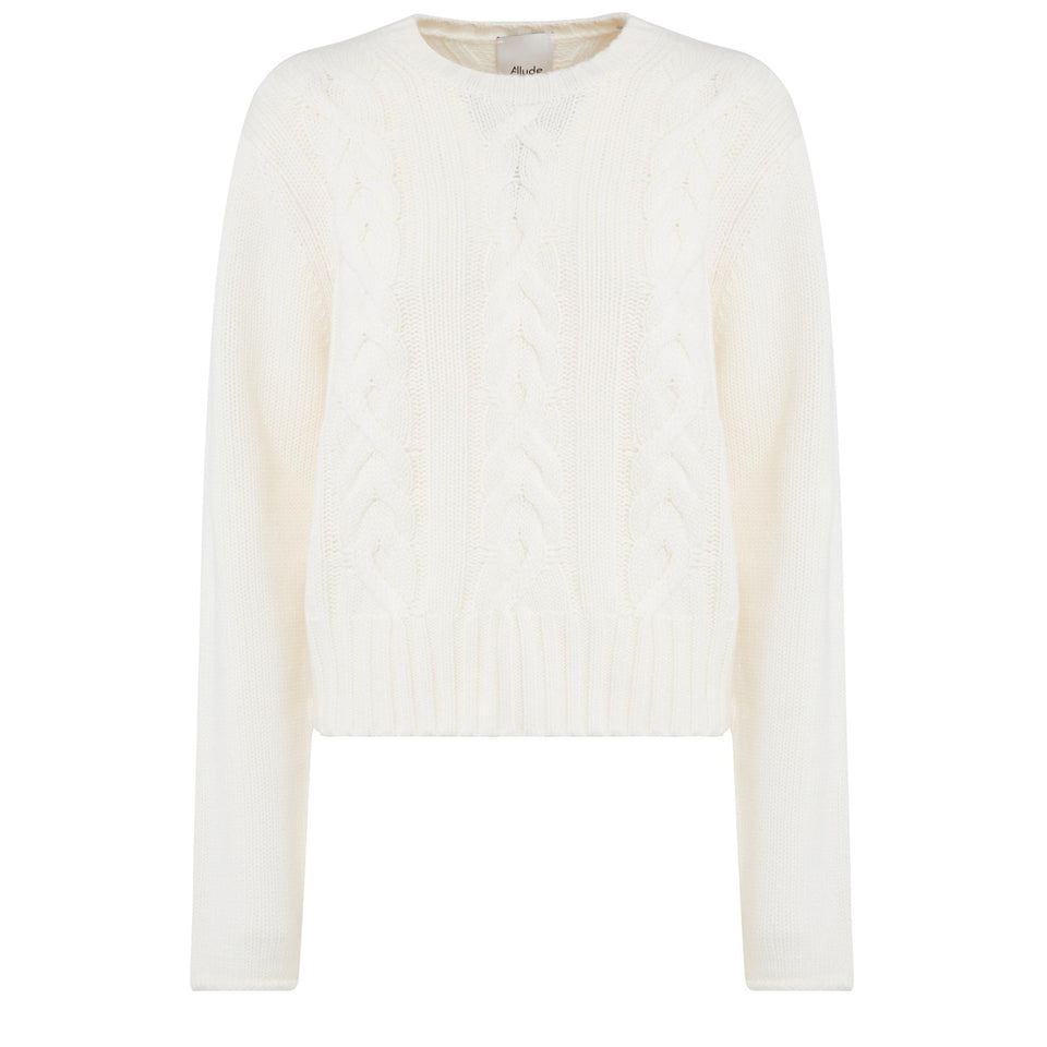 Maglione in lana bianco