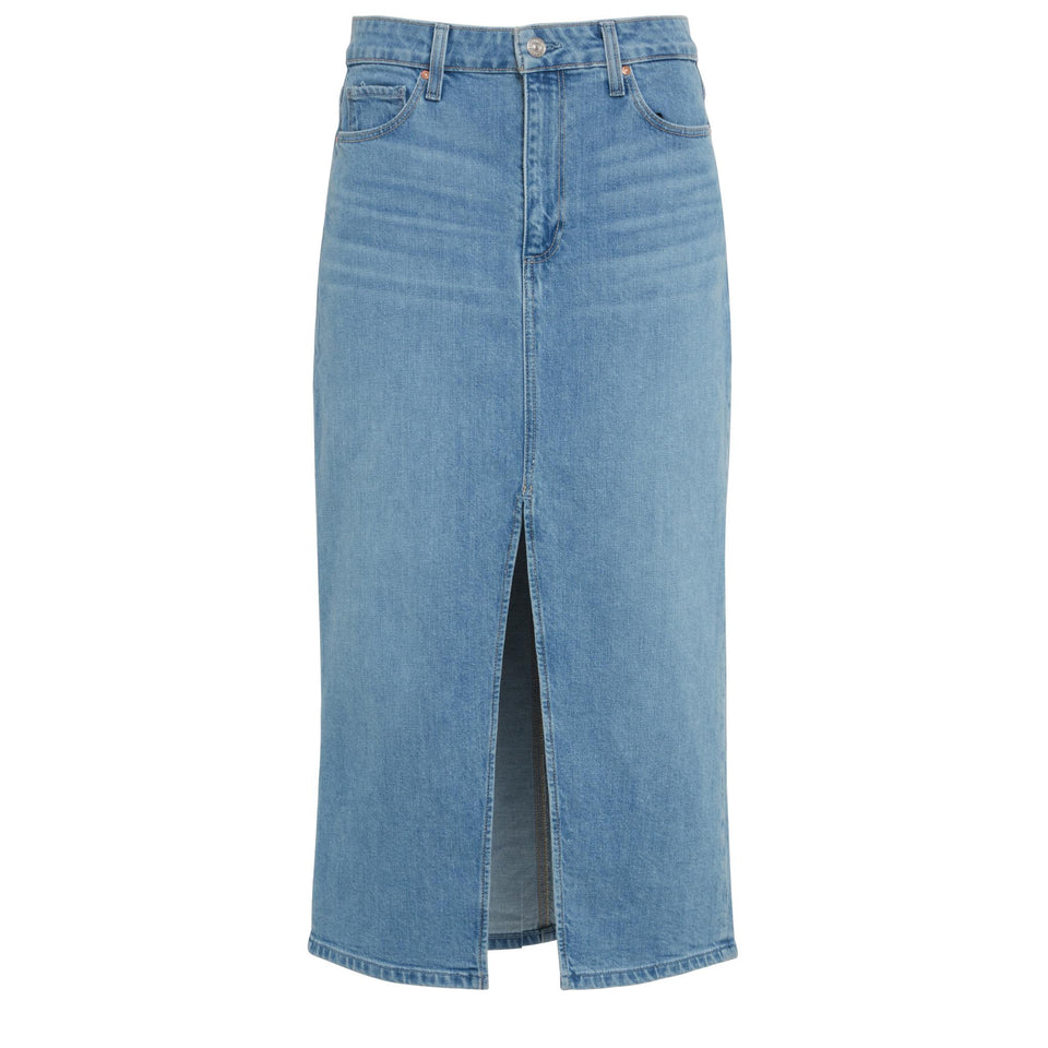 Gonna "Angela" in denim blu