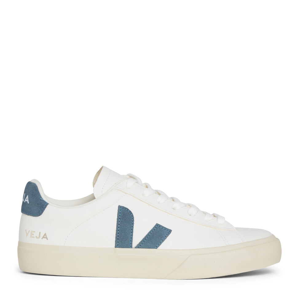 Sneakers ''Chromefree'' in pelle bianca e azzurra CP0503121 WHBLU VEJA 