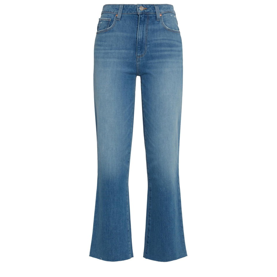 Jeans crop "Courtney" in denim blu