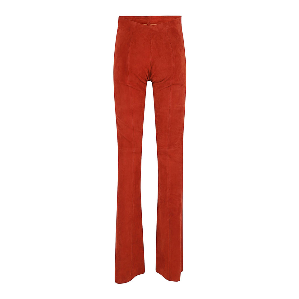 Pantalone "Gege" in suede arancio GEGE VELOURSIBIS STOULS 