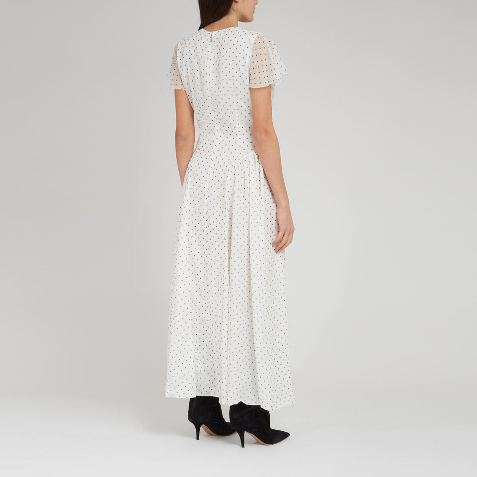 Abito lungo in tessuto  bianco