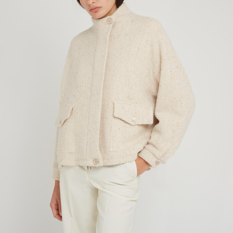 Beige wool jacket