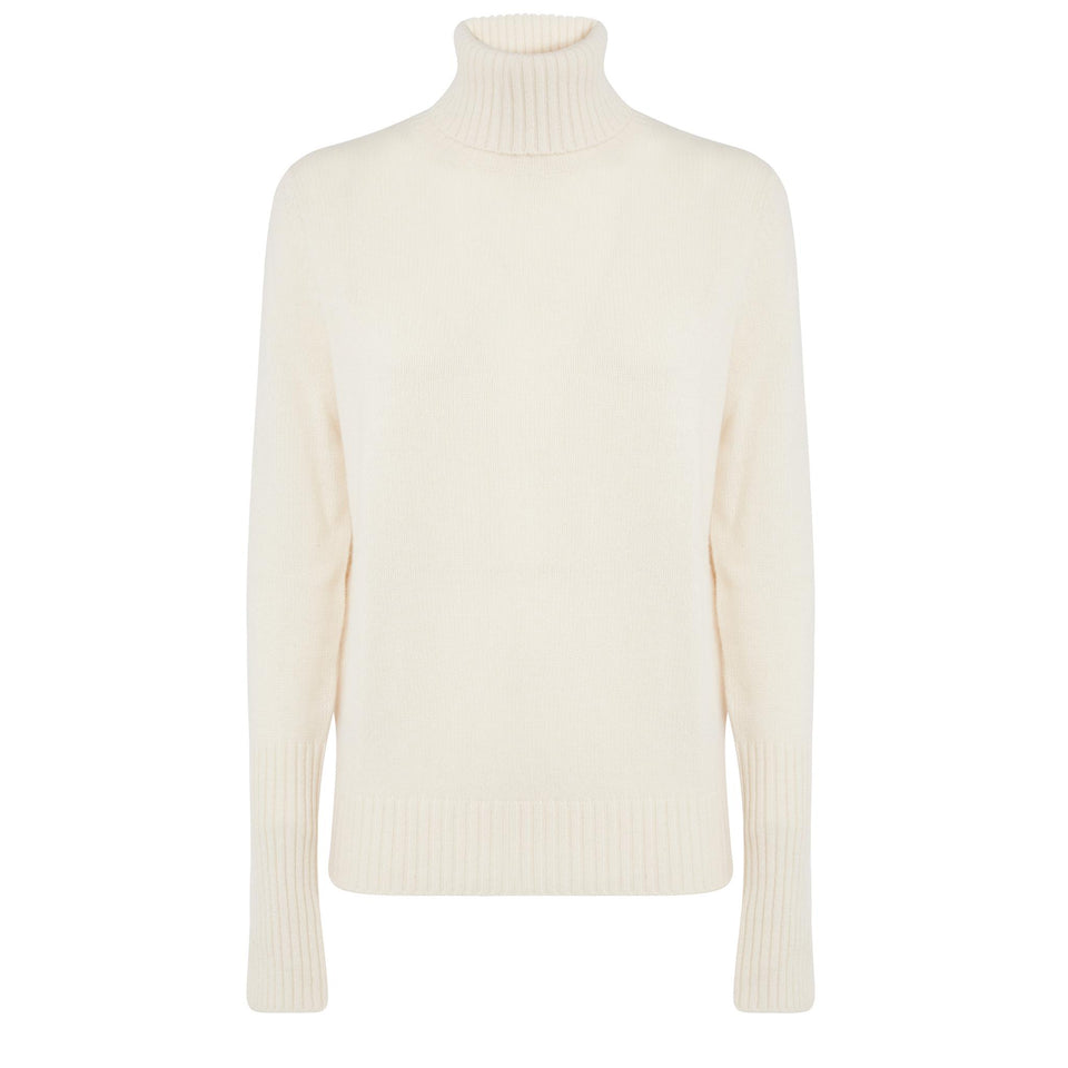 Maglia in cashmere beige