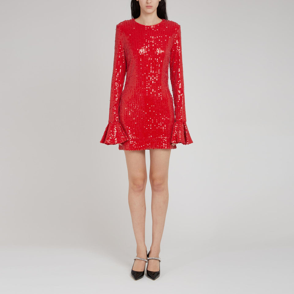 Abito in tessuto rosso