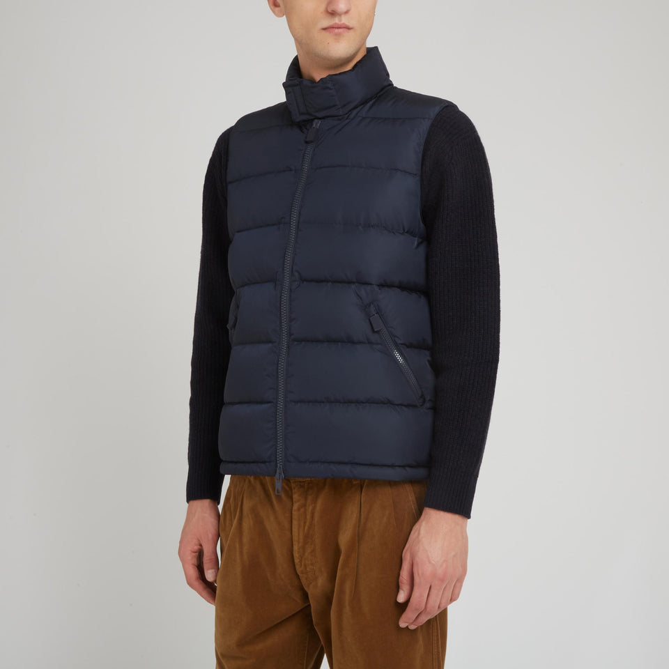 Gilet in tessuto blu