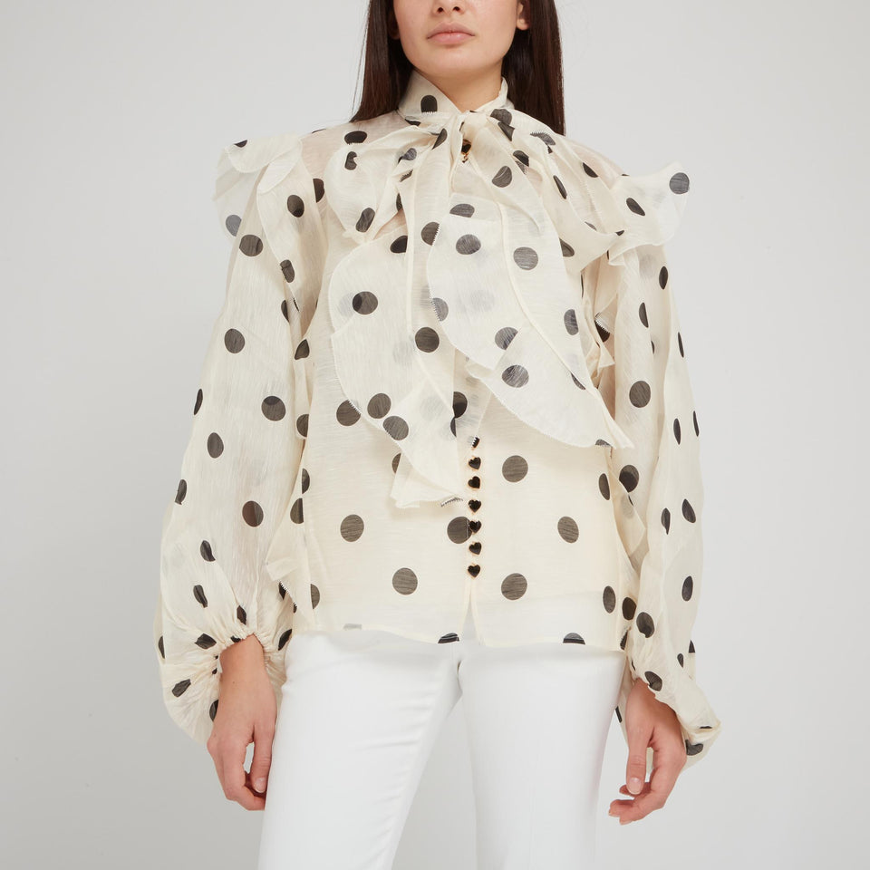 Camicia "Crush" in lino bianca