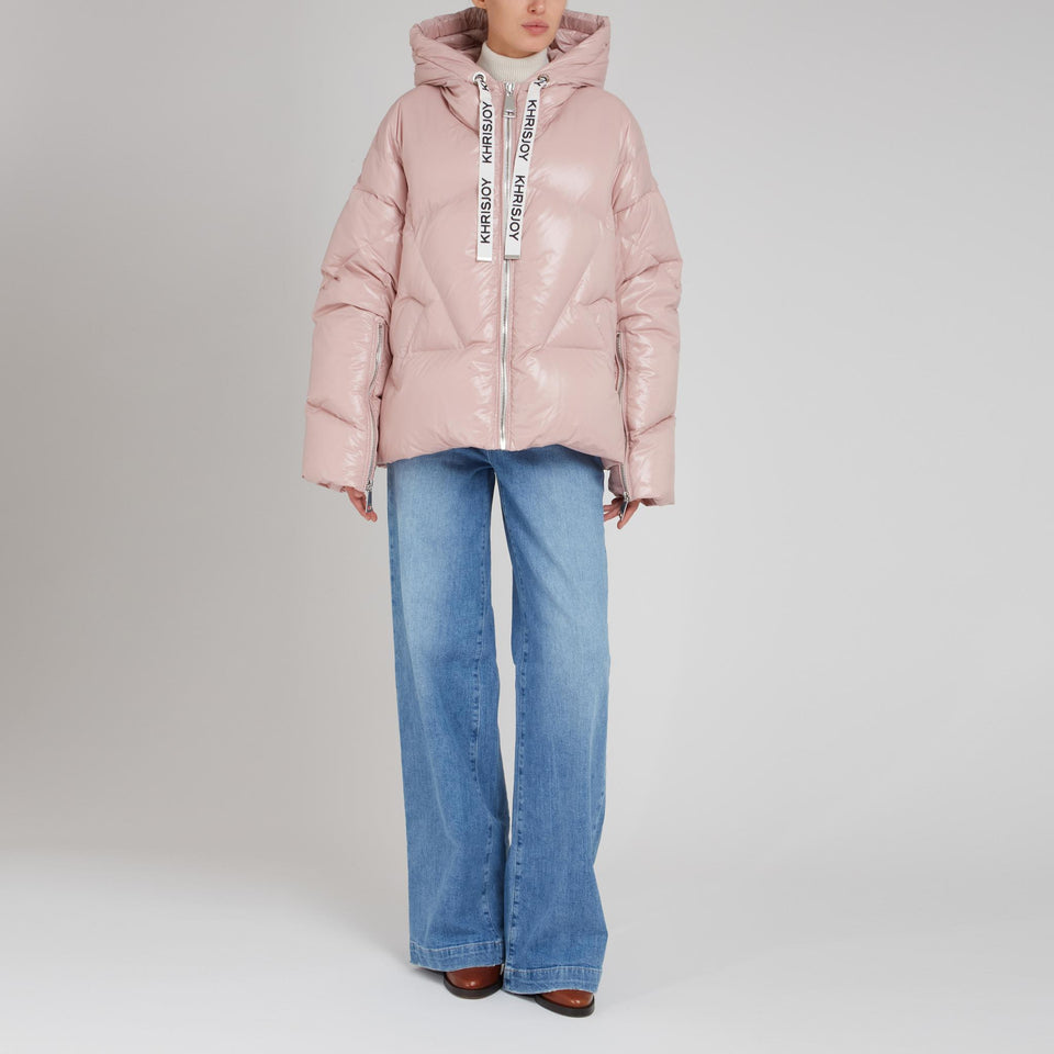 Piumino "Shy" in tessuto rosa