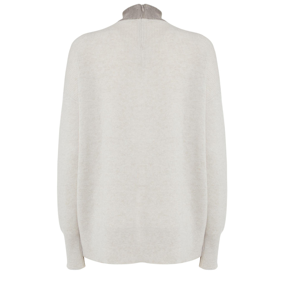 Beige cashmere sweater