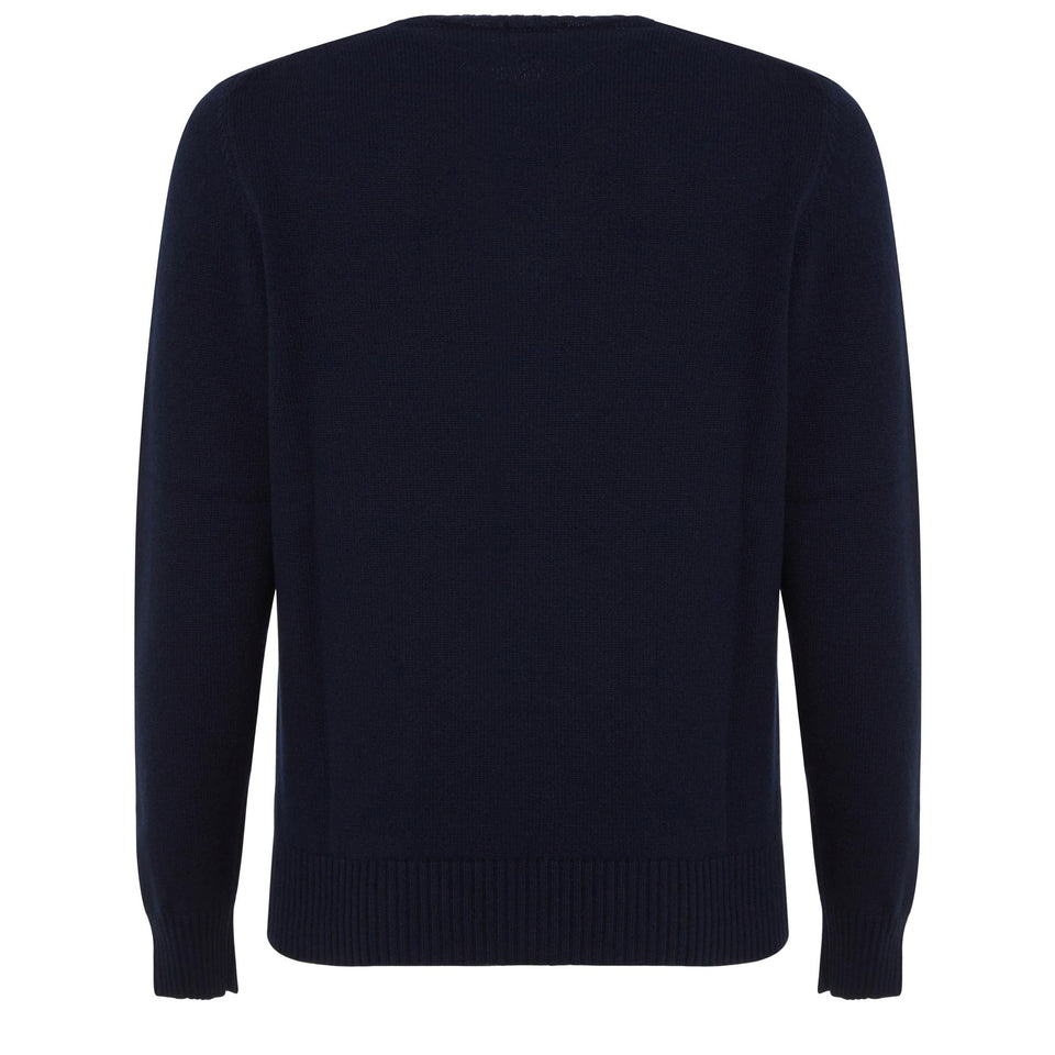 Blue cashmere sweater