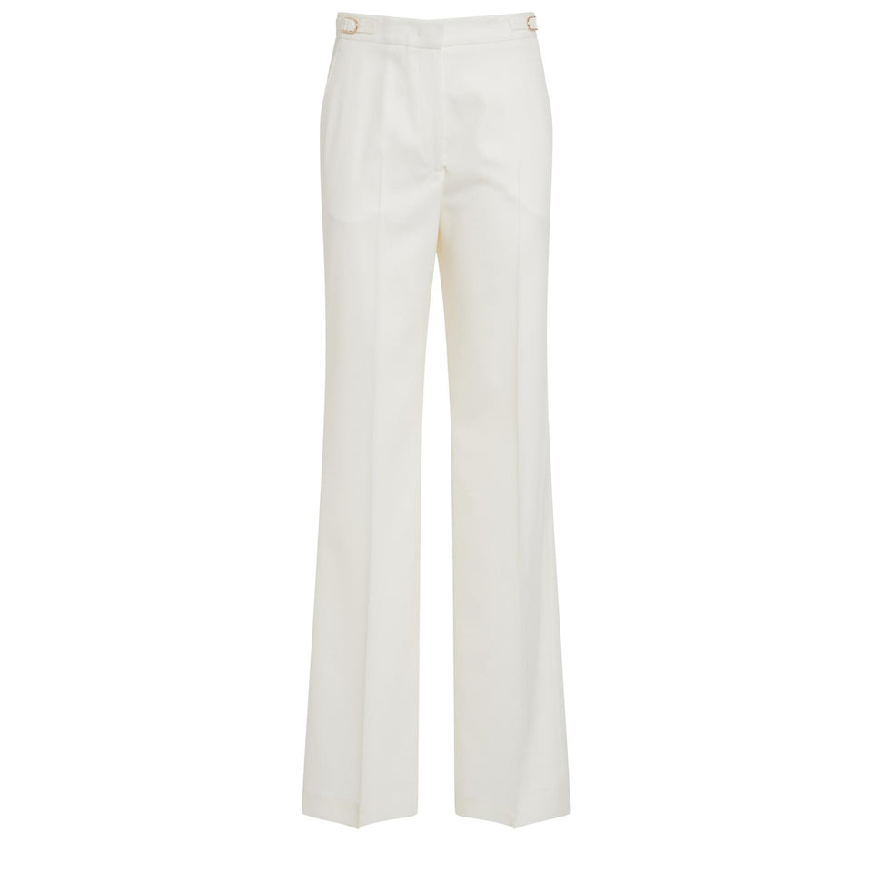 "Vesta" trousers in ivory wool