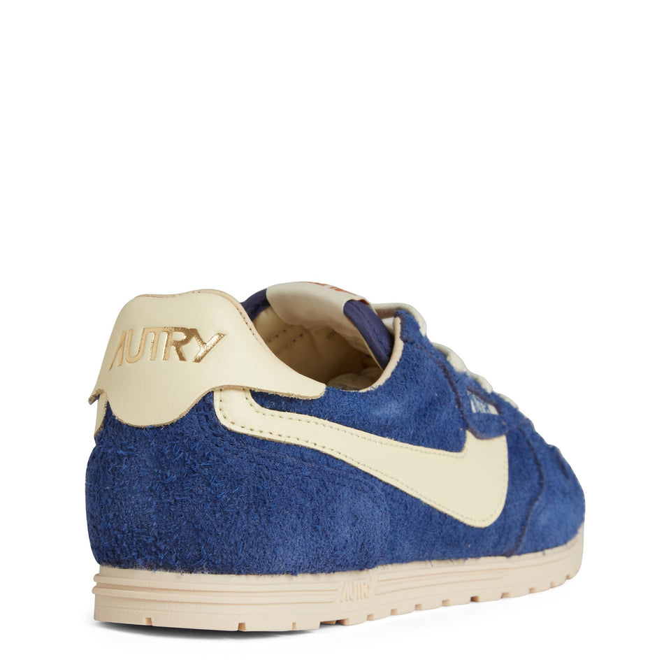 Sneakers ''Windspin'' in suede blu WSLW-UB20 INFIN/RUT AUTRY 