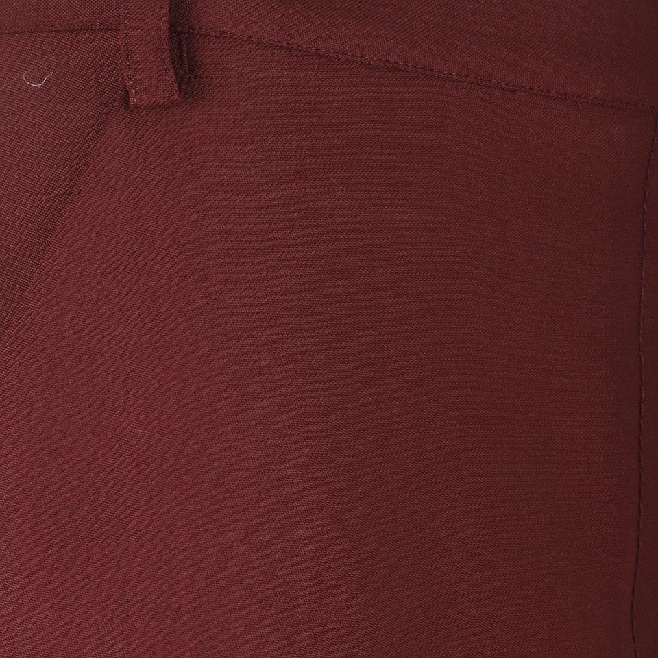 Gonna in lana rossa ESTE BORDEAUX CRIDA 