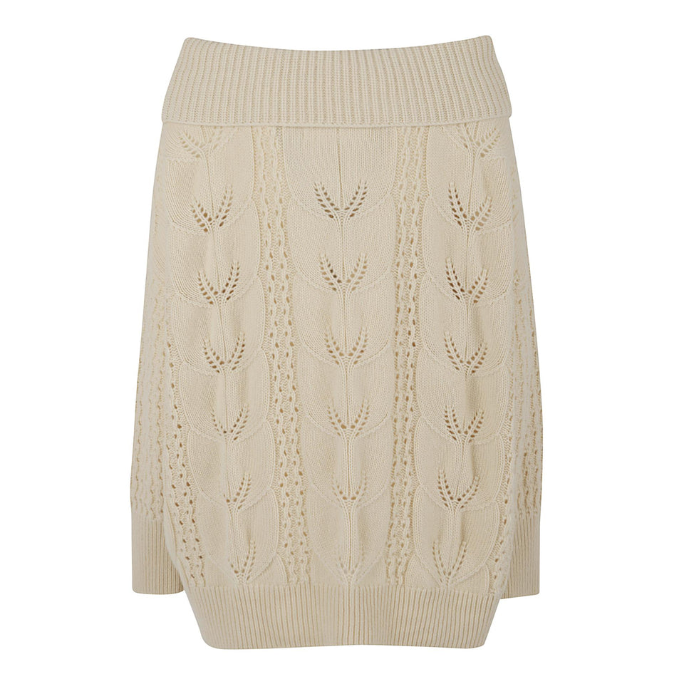 Maglione in lana bianco D475M704 BHP20704 ERMANNO SCERVINO 