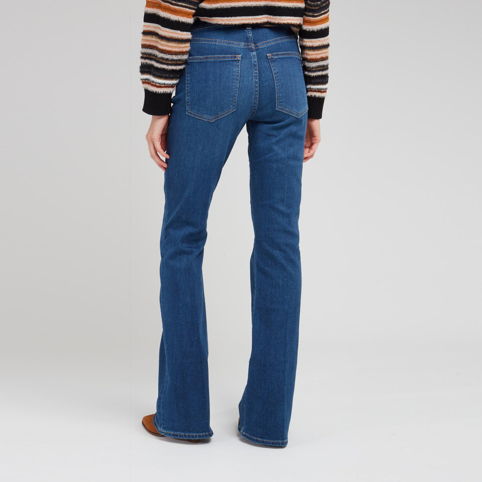 Jeans "Laurel Canyon" in denim blu