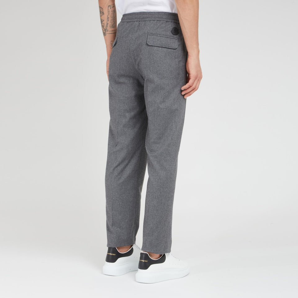 Grey wool trousers