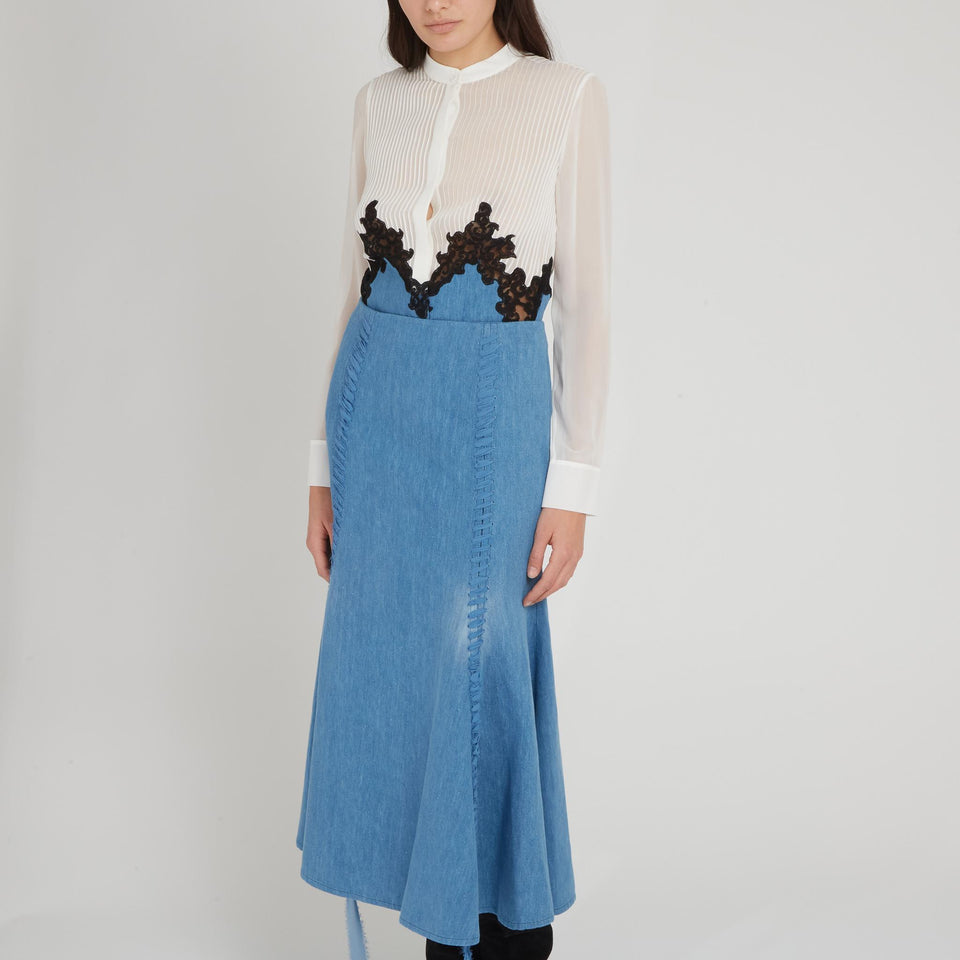 "Kheti" multicolor cotton and linen sweater