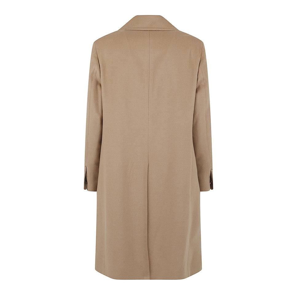 Cappotto doppio petto in cashmere beige FW25C61L700 CAM BRETT JOHNSON 