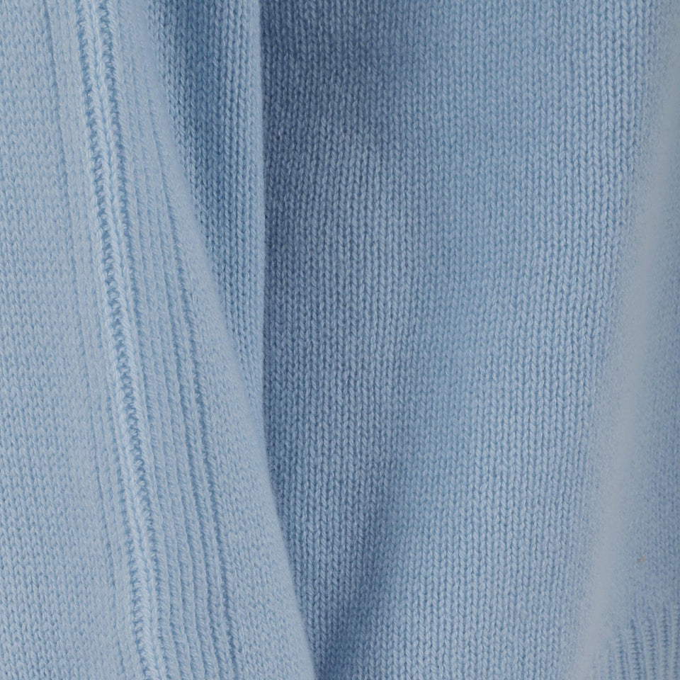 Maglia in cashmere azzurra 255 1115611 ALLUDE 