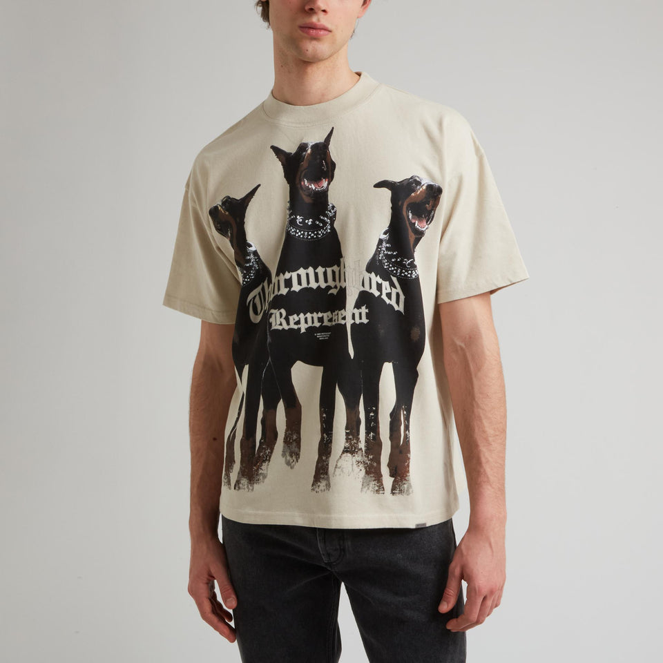 Beige cotton T-shirt