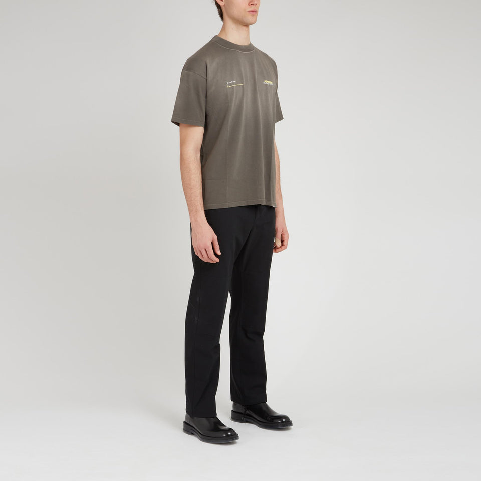 T-shirt in cotone verde