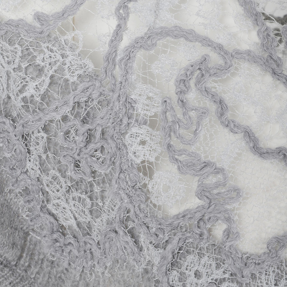 Maglia in lana grigia D475L339 APPYUM2921 ERMANNO SCERVINO 