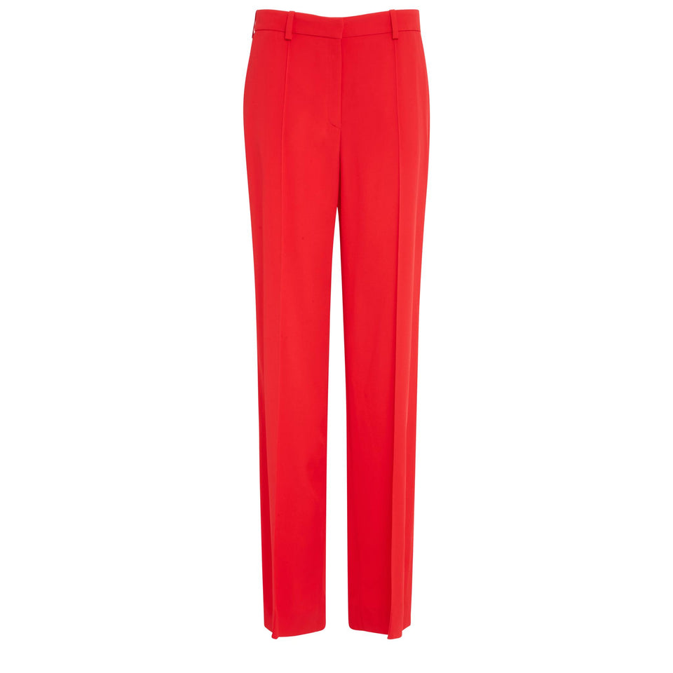 Pantaloni in crepe rossi