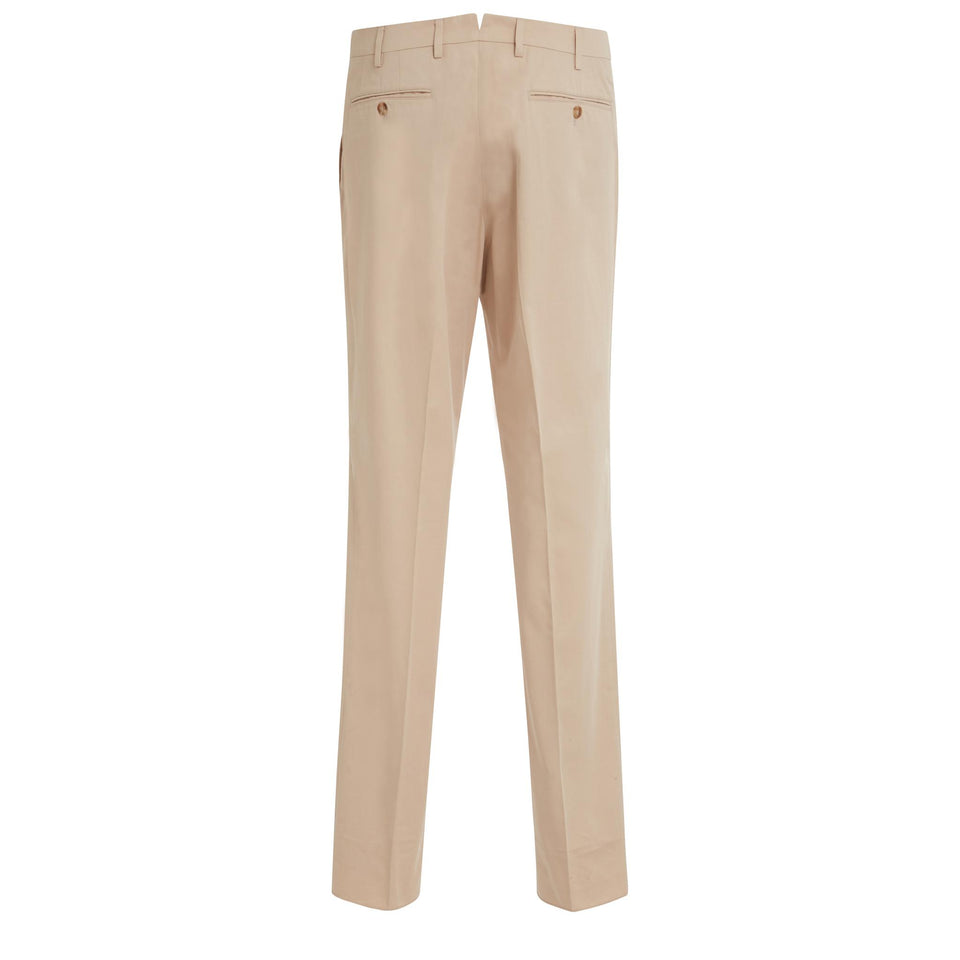 Beige cotton trousers