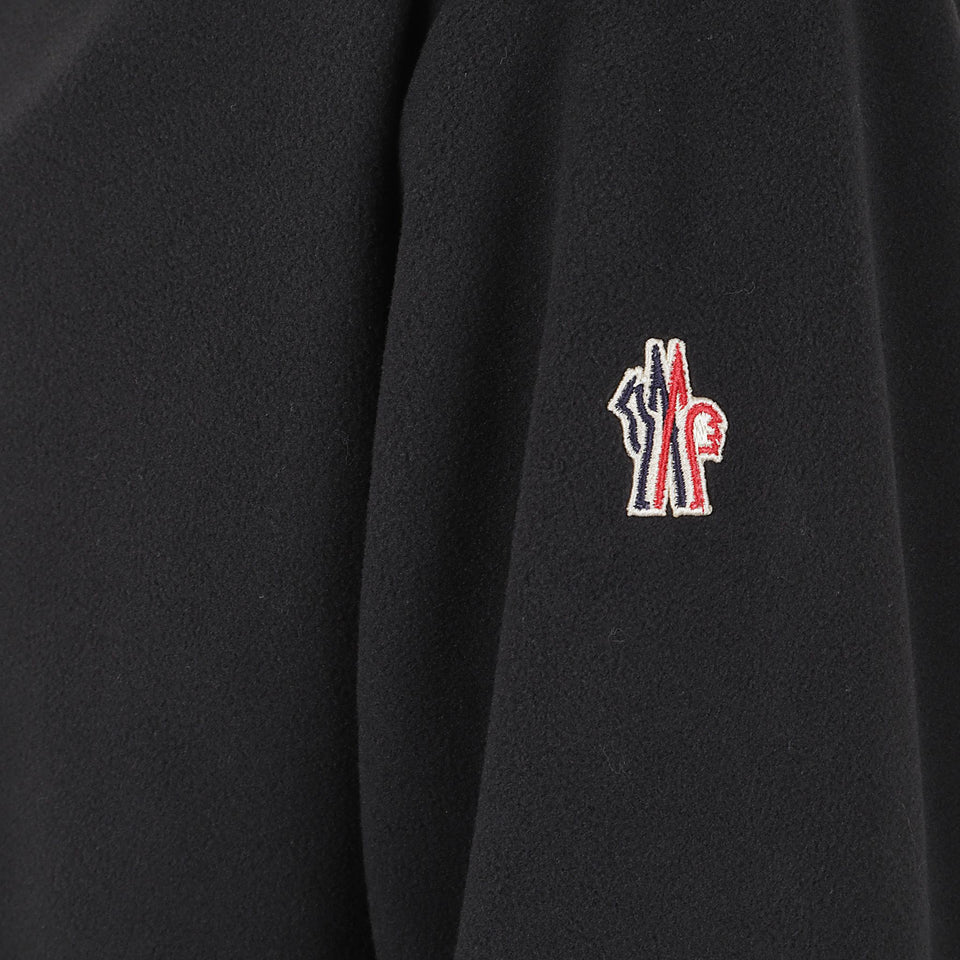 Cardigan in tessuto nero 8G00019 89AK8999 MONCLER 