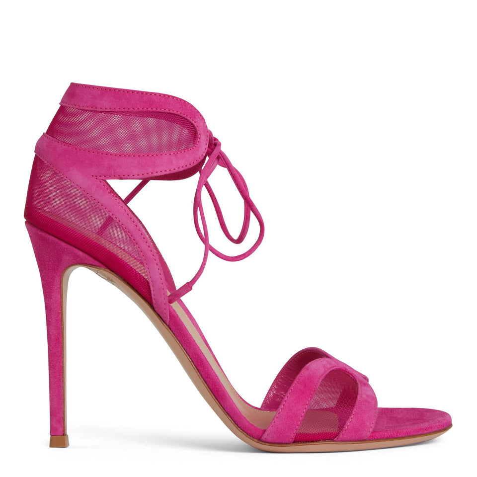 Sandali ''Falene'' in suede fuxia G61784 15RICXARBLNM GIANVITO ROSSI 