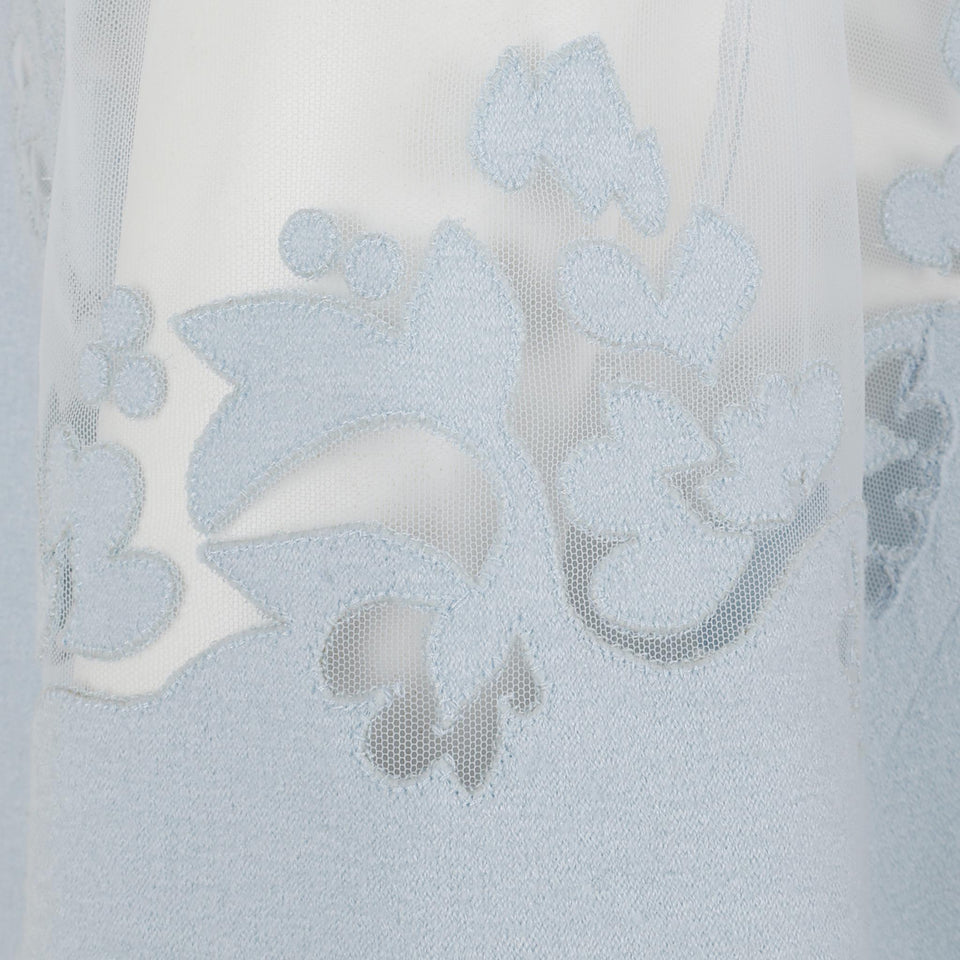 Abito in tessuto azzurro D472Q350 LWHB54309 ERMANNO SCERVINO 