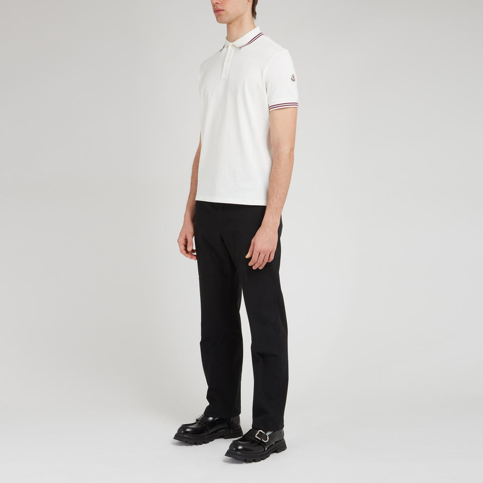 White cotton polo
