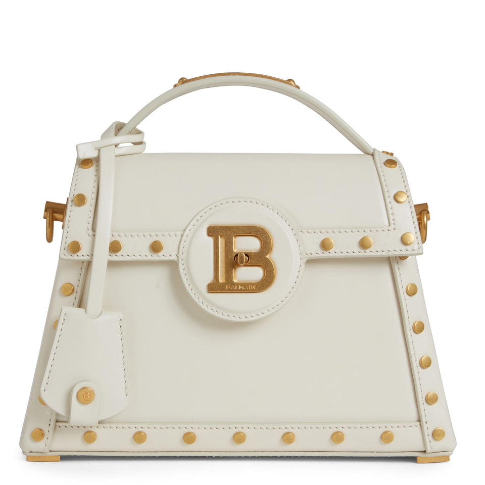 ''B-Buzz Dynasty'' Handbag in White Leather