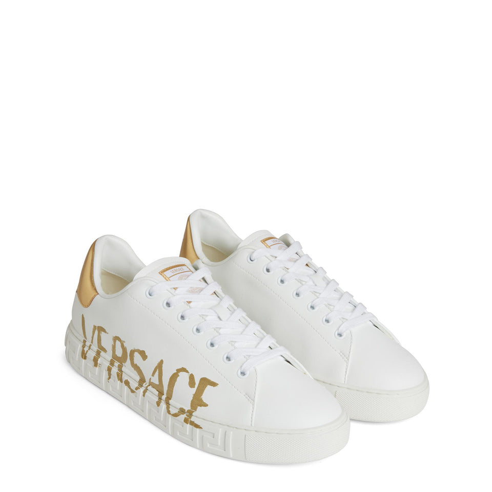 Sneakers in pelle bianche 1014460 1A143892W110 VERSACE 