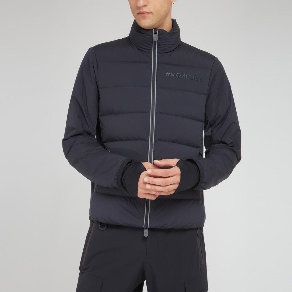 "Pocol" jacket in blue technical fabric