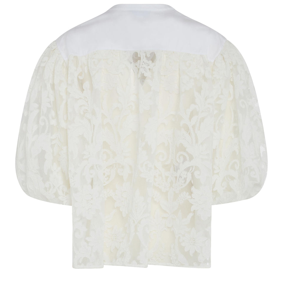 Camicia in tessuto bianca