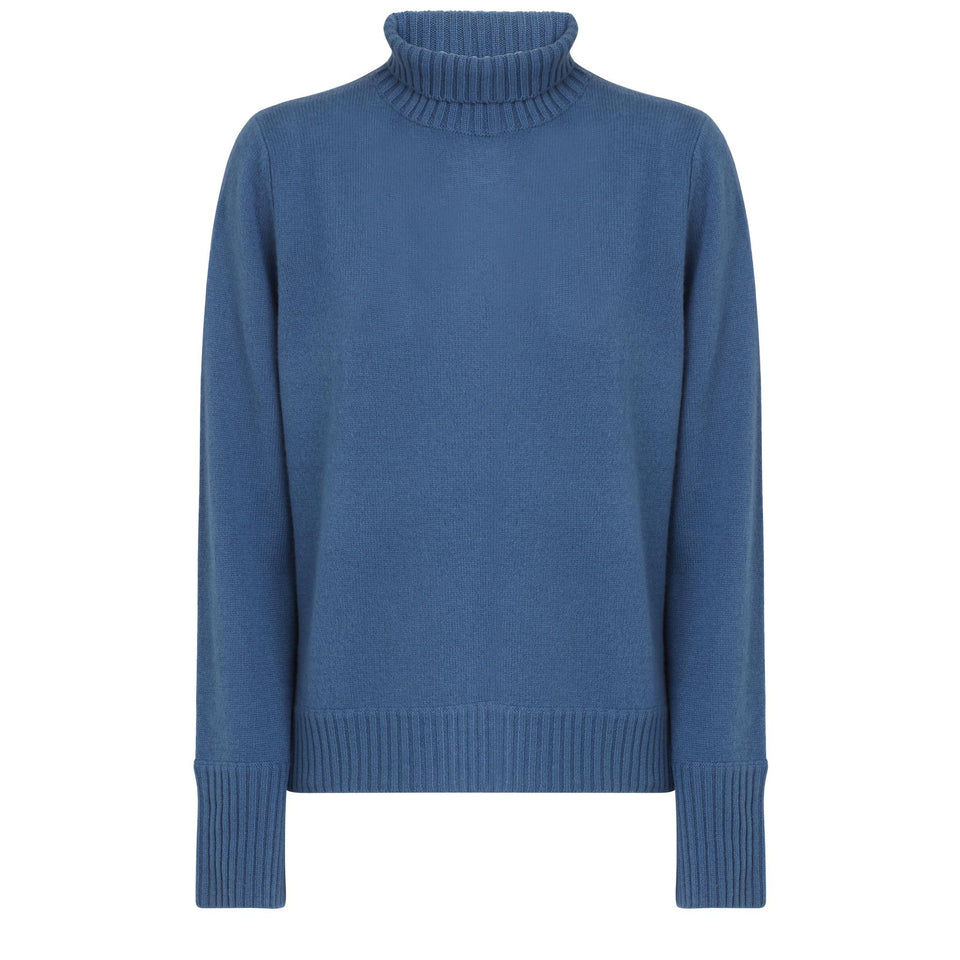 Maglia in cashmere blu