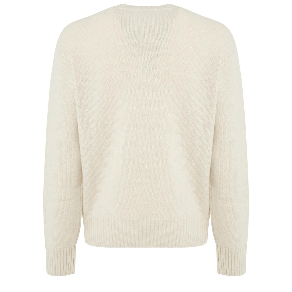 White wool sweater
