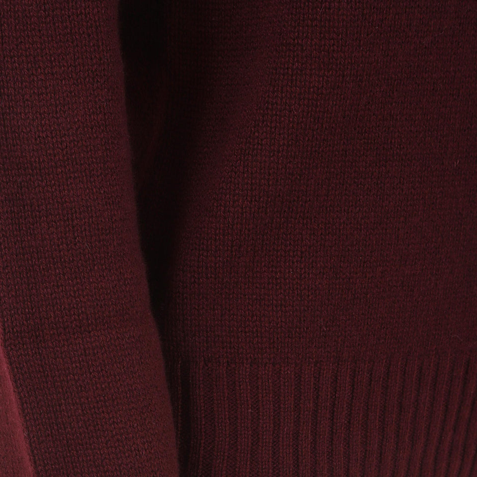 Maglia in cashmere bordeaux 255 1123268 ALLUDE 