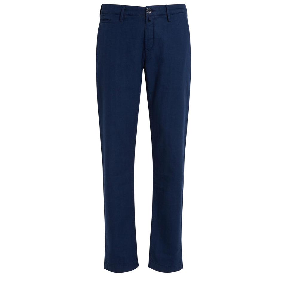 Pantalone "Bobby" in cotone blu