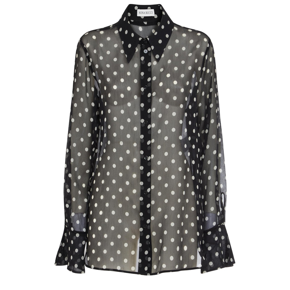 Camicia in seta multicolor