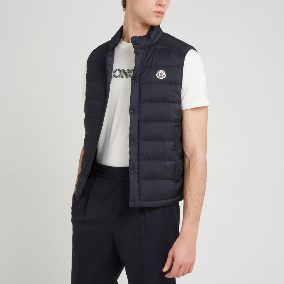 Gilet in tessuto blu