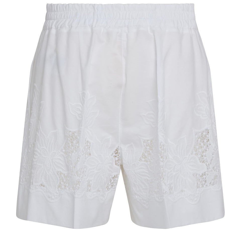 Shorts in cotone bianchi