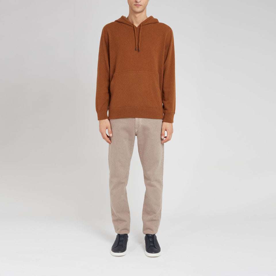 Maglia in cashmere marrone