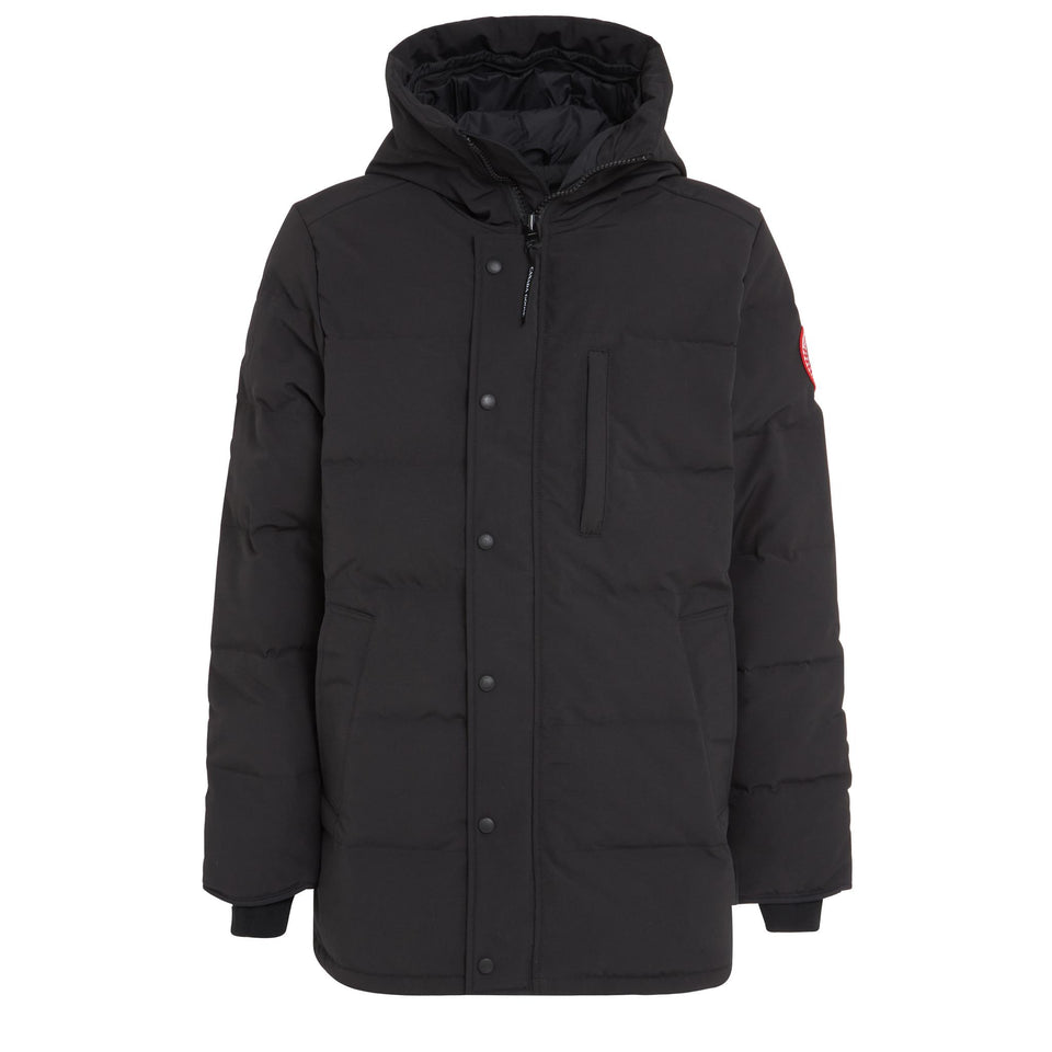 "Carson" Parka in black fabric
