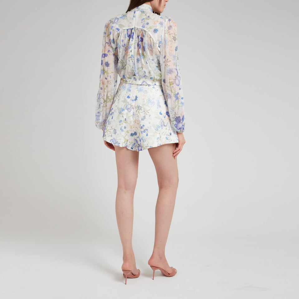 Camicia in tessuto multicolor