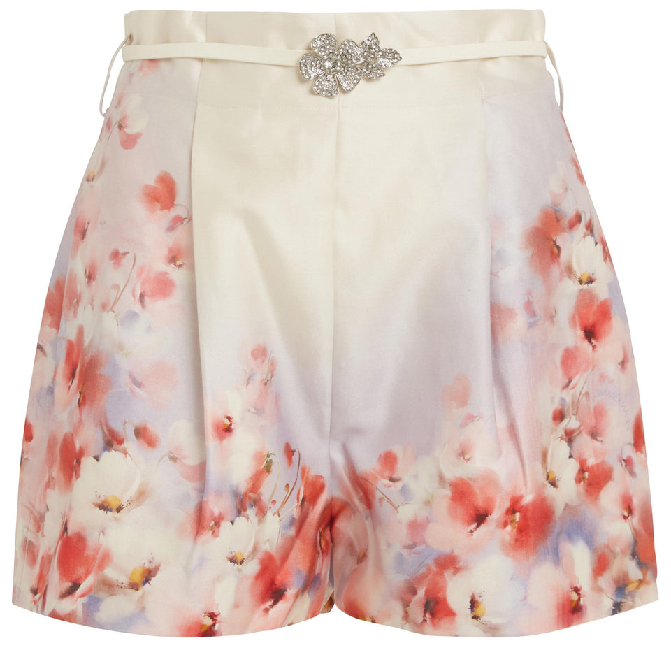 Short "Crush" in lino multicolor